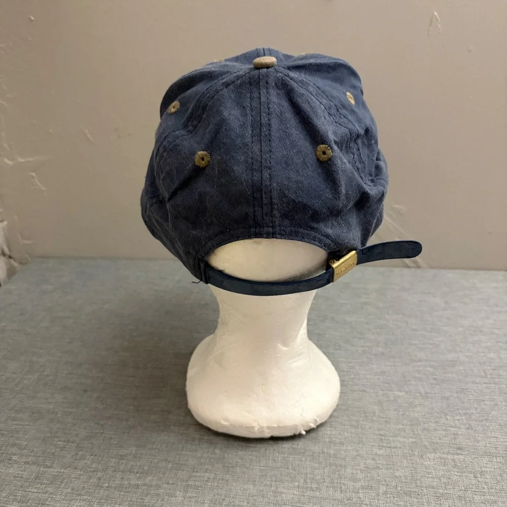 Kati Hat Men OSFA Blue Iron Door Saloon Eagle Vintage 90s Distressed Strapback